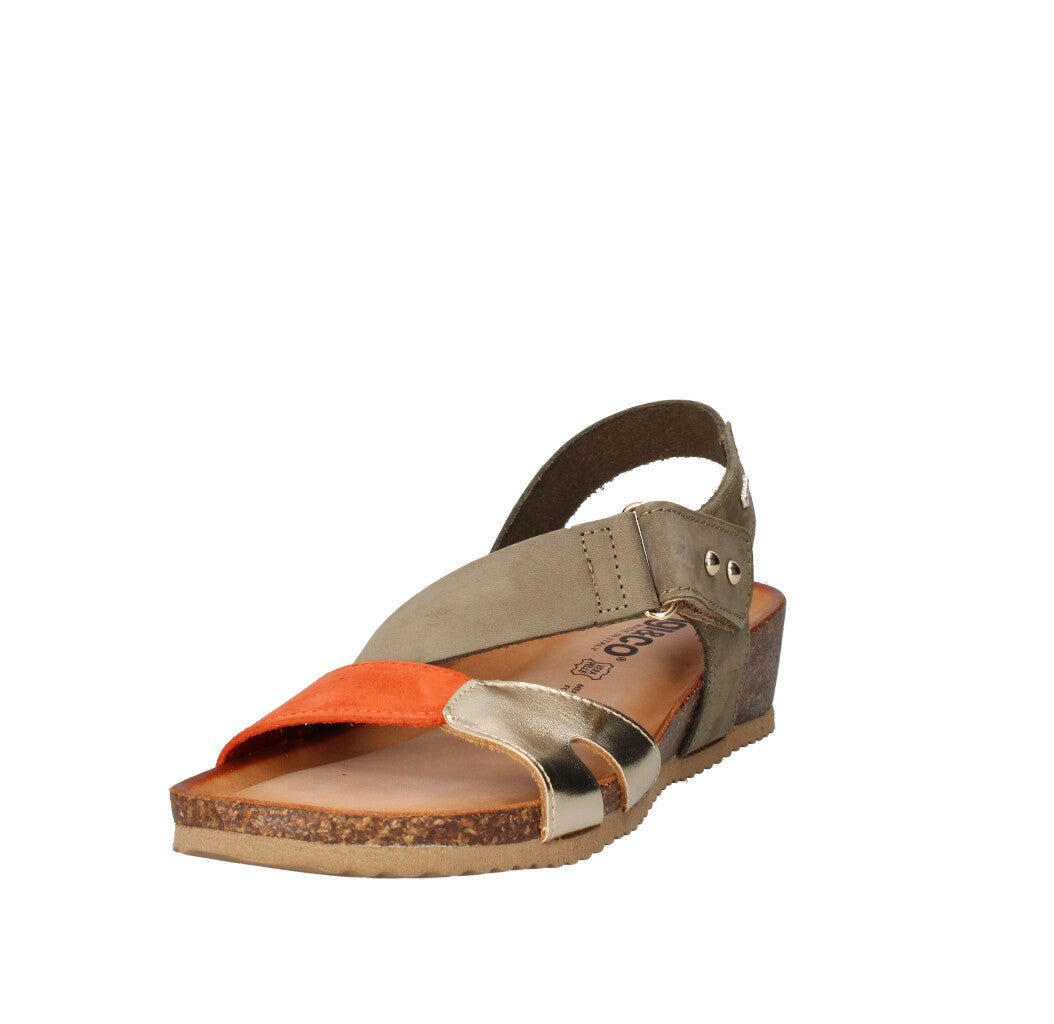 IGI&CO SANDALO Donna 7698433 MILITARE ARANCIO E ORO