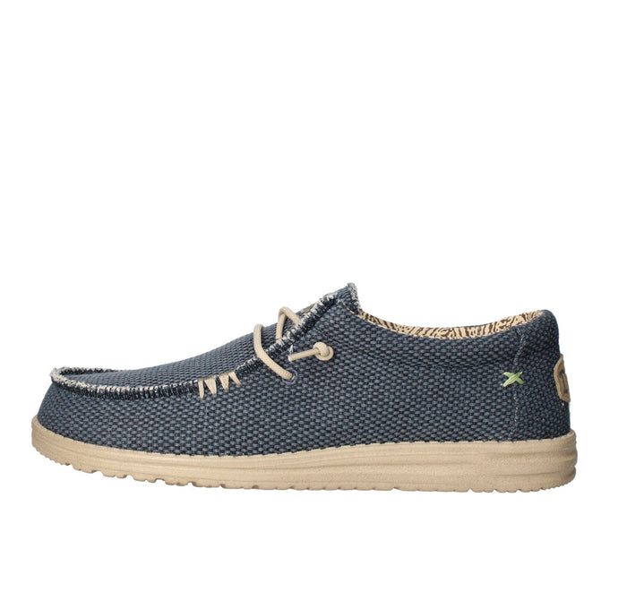 HEY DUDE MOCASSINO  WALLY BRAIDED BLU NIGHT