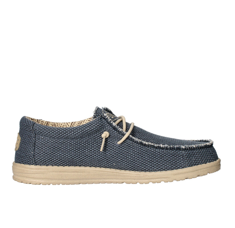 HEY DUDE MOCASSINO  WALLY BRAIDED BLU NIGHT