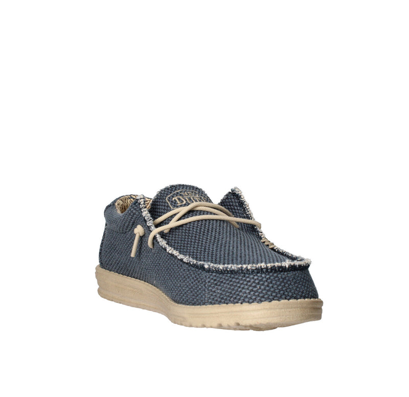 HEY DUDE MOCASSINO  WALLY BRAIDED BLU NIGHT