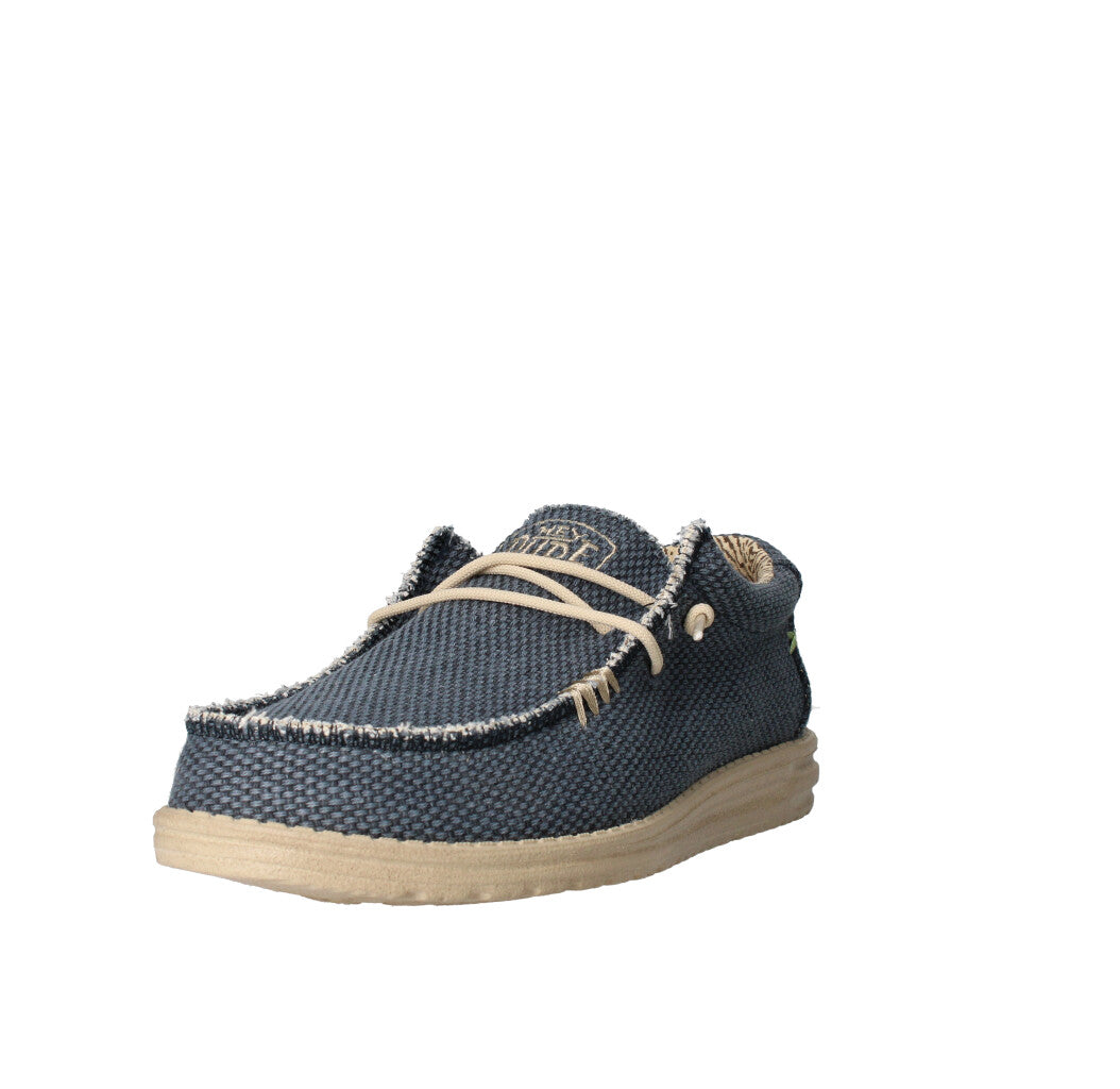 HEY DUDE MOCASSINO  WALLY BRAIDED BLU NIGHT
