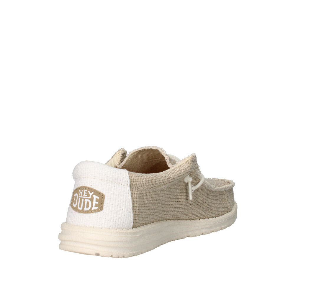 HEY DUDE MOCASSINO  WALLY BRAIDED OFF WHITE