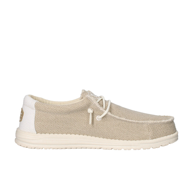 HEY DUDE MOCASSINO  WALLY BRAIDED OFF WHITE
