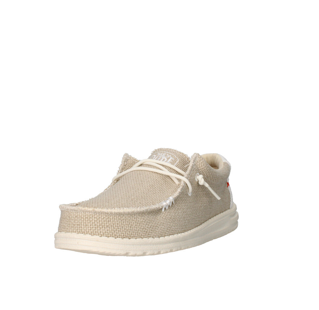 HEY DUDE MOCASSINO  WALLY BRAIDED OFF WHITE