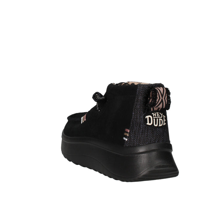 HEY DUDE SNEAKERS Donna WENDY PEAK HI SUEDE BLACK