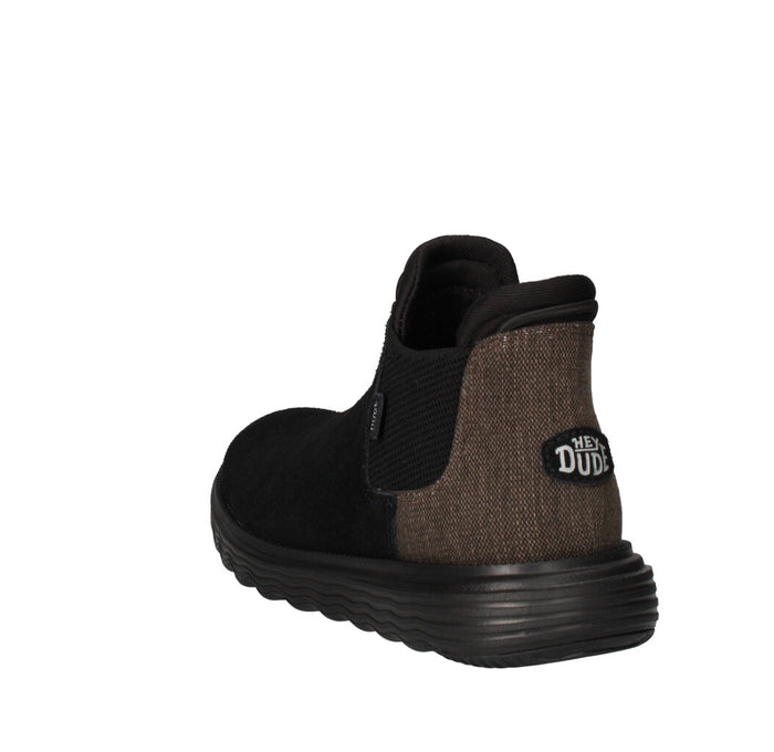 HEY DUDE STIVALETTO Donna BRANSON BOOT SUEDE NERO