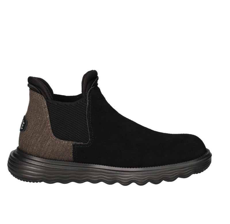 HEY DUDE STIVALETTO Donna BRANSON BOOT SUEDE NERO