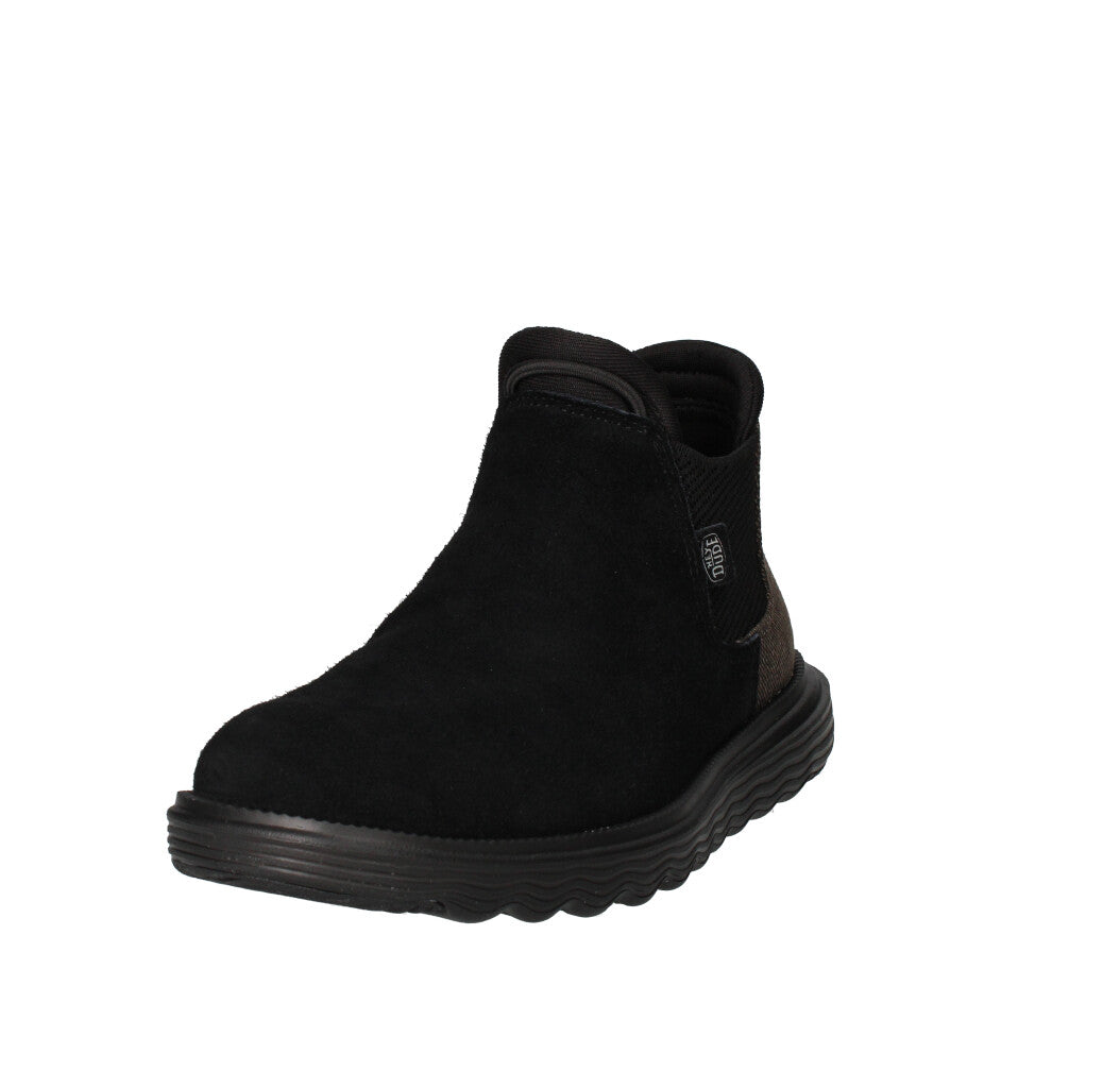 HEY DUDE STIVALETTO Donna BRANSON BOOT SUEDE NERO