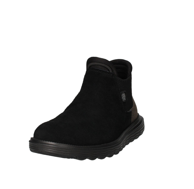 HEY DUDE STIVALETTO Donna BRANSON BOOT SUEDE NERO