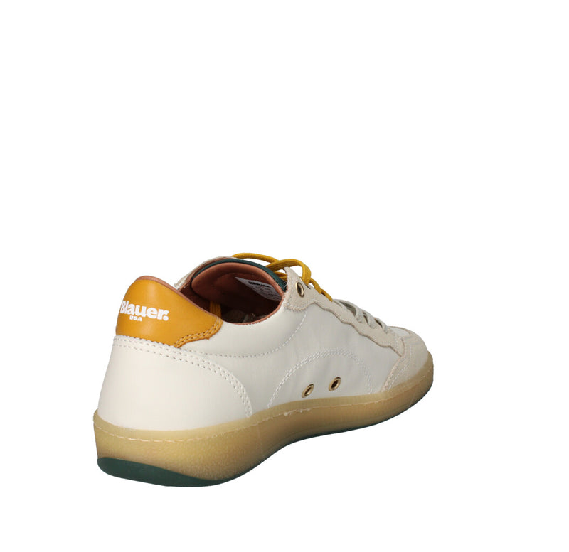 BLAUER. U.S.A. SNEAKERS  S4MURRAY01/VIL BIANCO VERDE E GIALLO