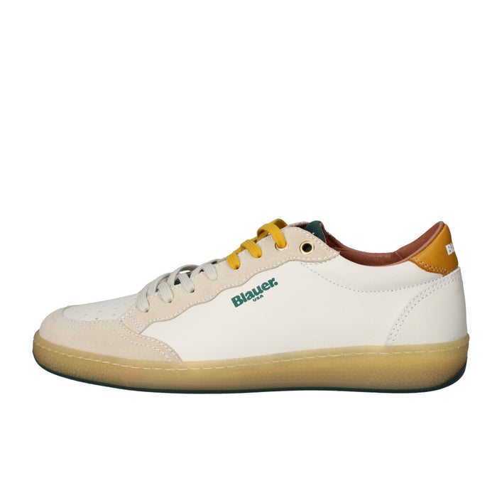 BLAUER. U.S.A. SNEAKERS  S4MURRAY01/VIL BIANCO VERDE E GIALLO