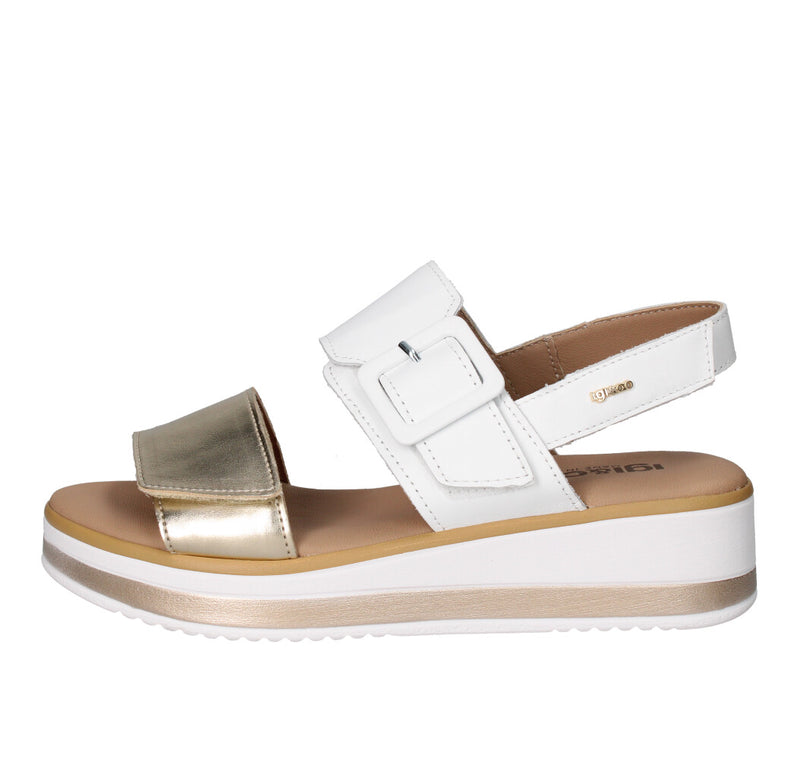 IGI&CO SANDALO Donna 5685422 BIANCO E ORO