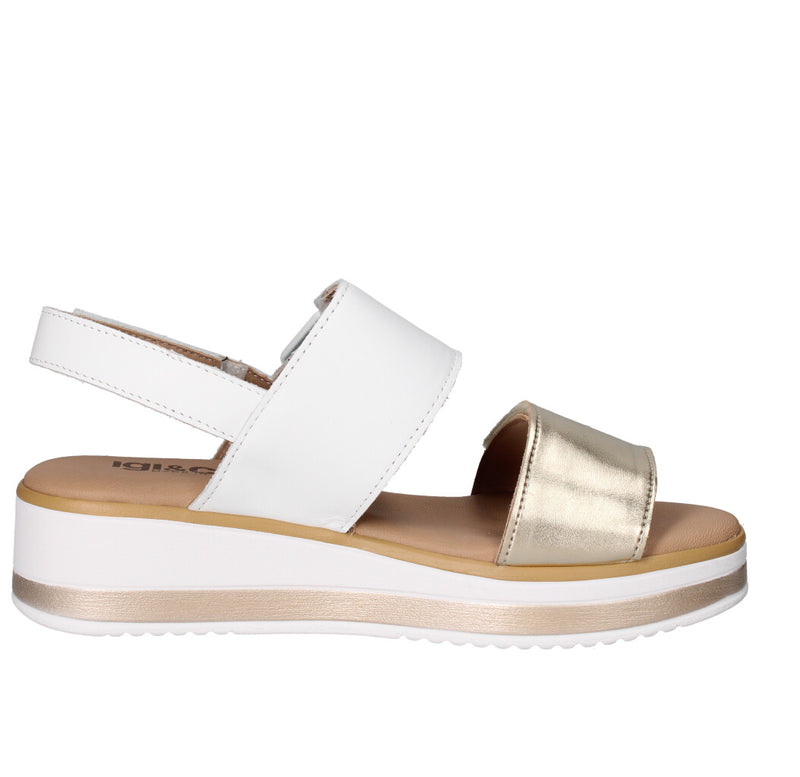 IGI&CO SANDALO Donna 5685422 BIANCO E ORO
