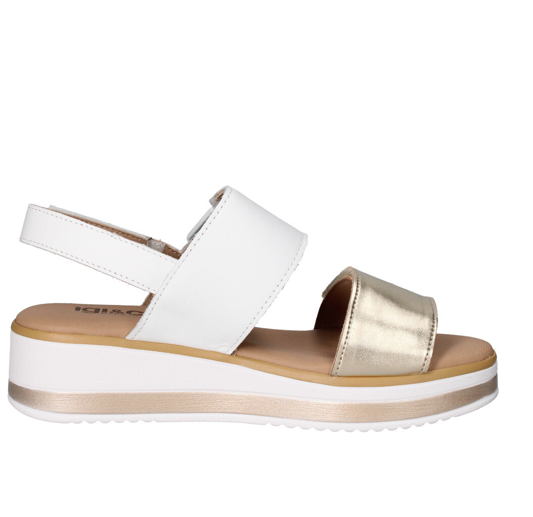 IGI&CO SANDALO Donna 5685422 BIANCO E ORO