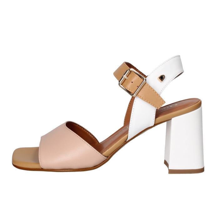 DONNA SERENA SANDALO Donna 4D1136DP NUDE CUOIO E BIANCO