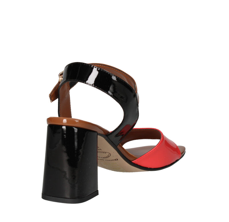DONNA SERENA SANDALO Donna 4D1136DS CORALLO MARRONE E NERO