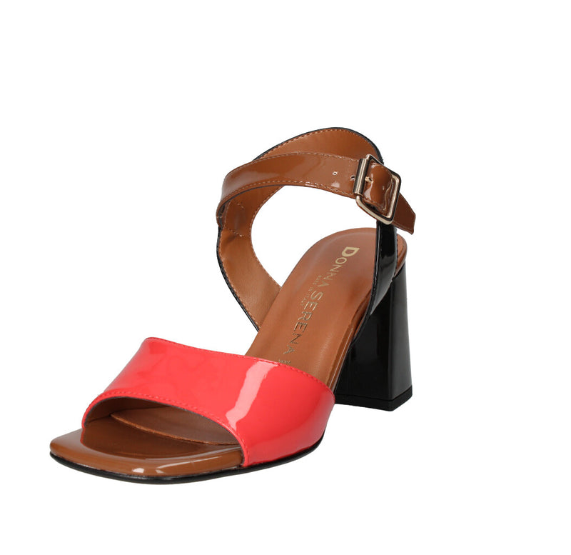 DONNA SERENA SANDALO Donna 4D1136DS CORALLO MARRONE E NERO