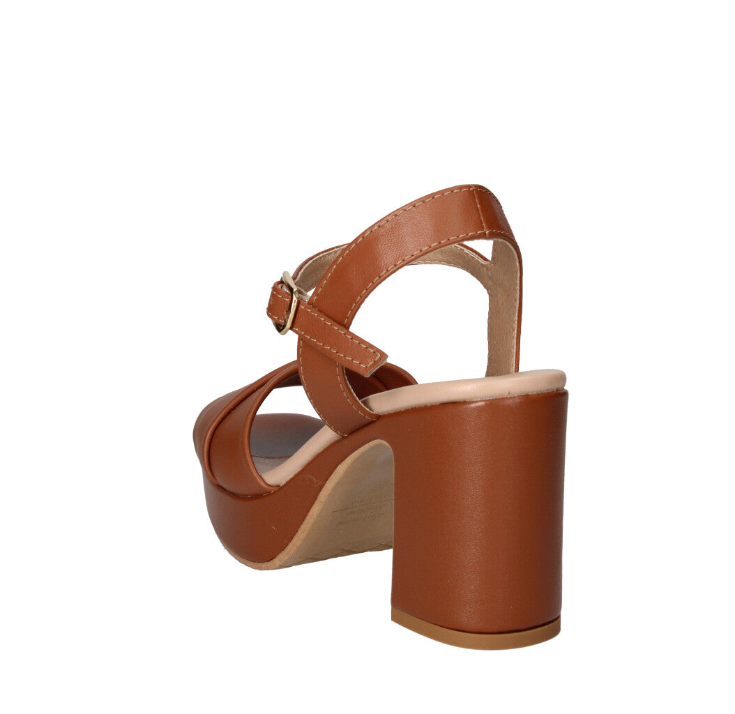 DAVID HARON SANDALO Donna 107E CUOIO