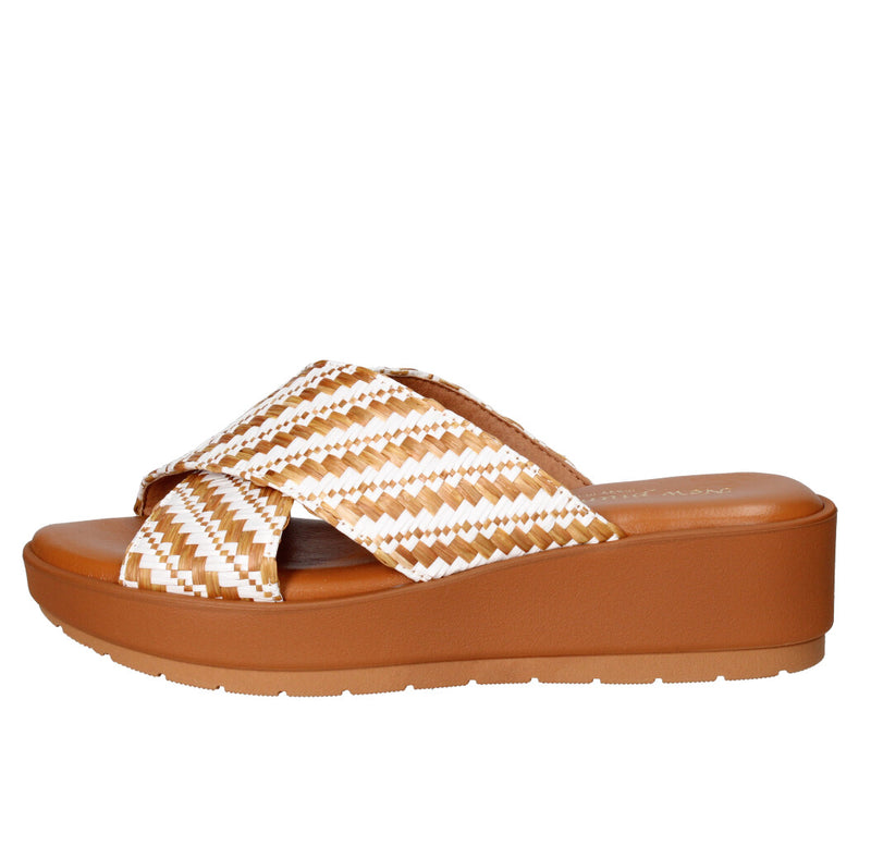 NEW PIUMA SCALZATO Donna 02M ETNA CUOIO E BIANCO