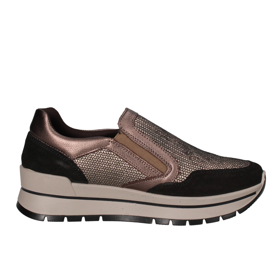IGI&CO SNEAKERS Donna 6673711 NERO E BRONZO