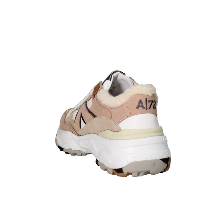 ACCADEMIA/72 SNEAKERS Donna AC-040 BEIGE BIANCO E SILVER