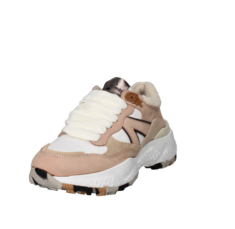 ACCADEMIA/72 SNEAKERS Donna AC-040 BEIGE BIANCO E SILVER