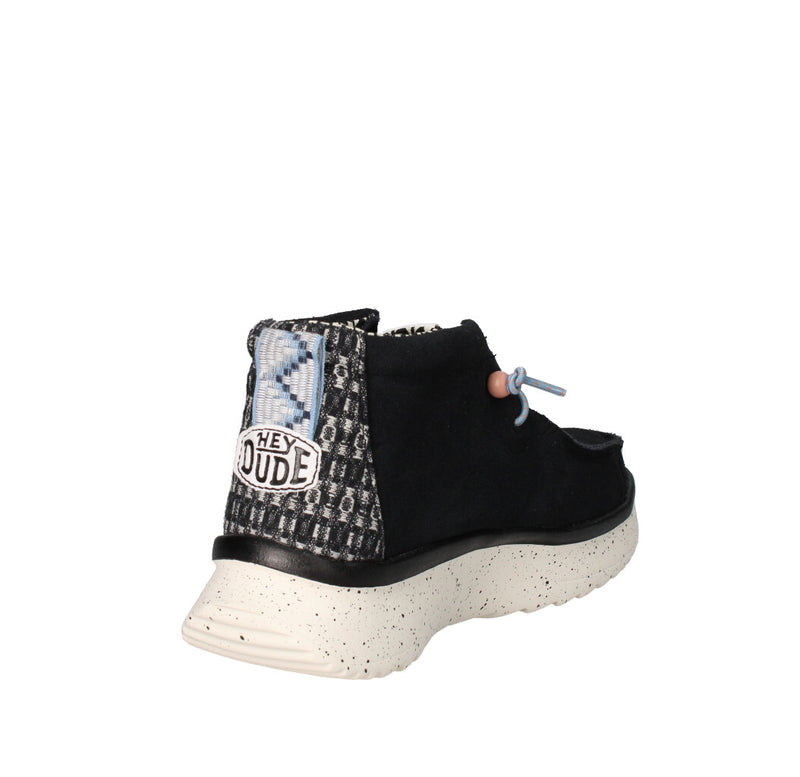 HEY DUDE SNEAKERS Donna WENDY PEAK HI SUEDE BLACK