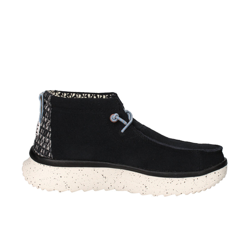 HEY DUDE SNEAKERS Donna WENDY PEAK HI SUEDE BLACK