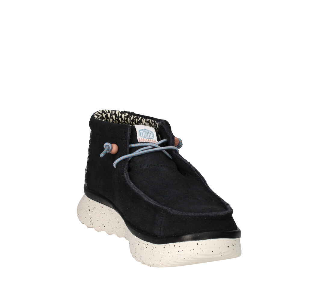 HEY DUDE SNEAKERS Donna WENDY PEAK HI SUEDE BLACK