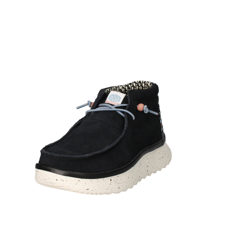 HEY DUDE SNEAKERS Donna WENDY PEAK HI SUEDE BLACK