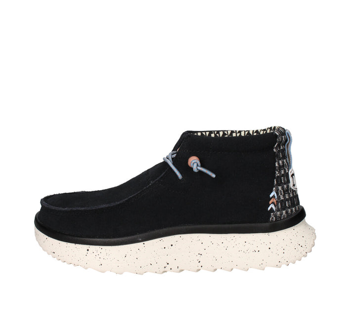 HEY DUDE SNEAKERS Donna WENDY PEAK HI SUEDE BLACK