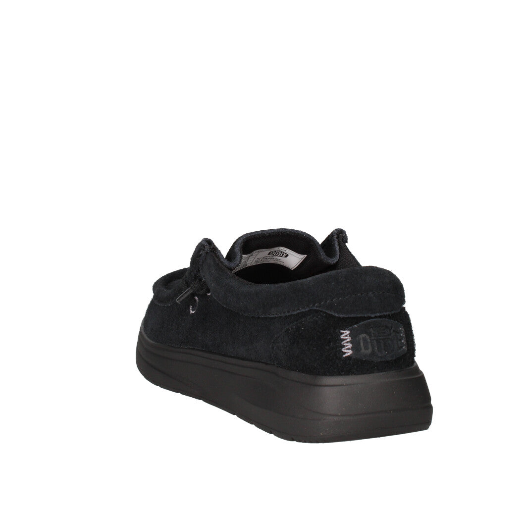 HEY DUDE SNEAKERS Donna WENDY COMF SUEDE NERO