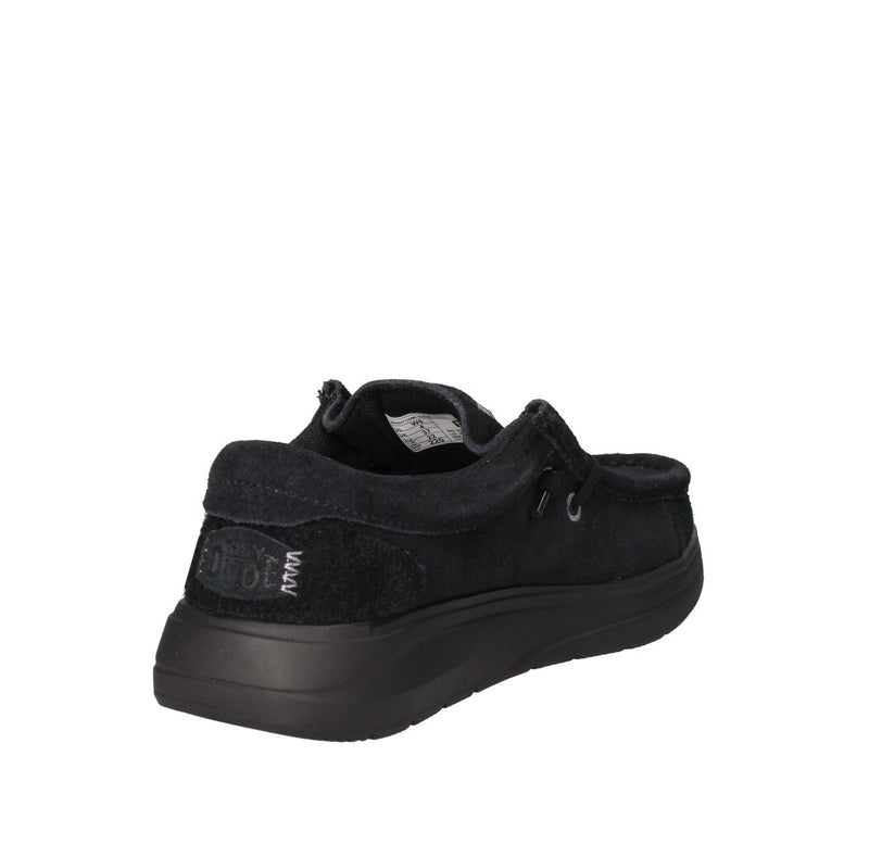 HEY DUDE SNEAKERS Donna WENDY COMF SUEDE NERO