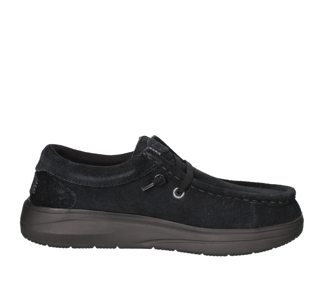 HEY DUDE SNEAKERS Donna WENDY COMF SUEDE NERO