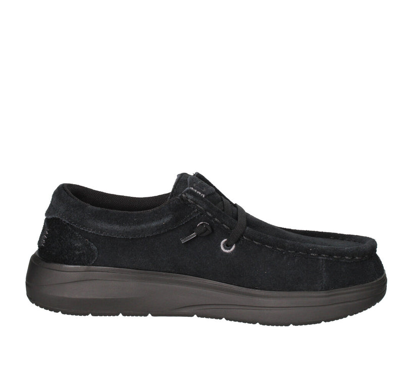 HEY DUDE SNEAKERS Donna WENDY COMF SUEDE NERO