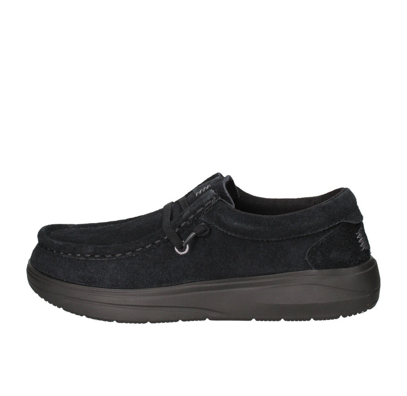 HEY DUDE SNEAKERS Donna WENDY COMF SUEDE NERO