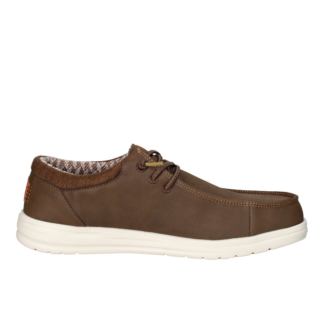HEY DUDE SNEAKERS  PAUL CLASSIC MARRONE