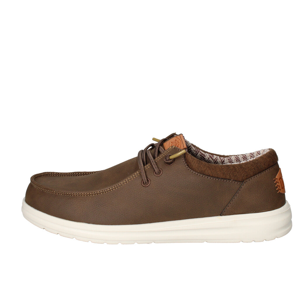 HEY DUDE SNEAKERS  PAUL CLASSIC MARRONE