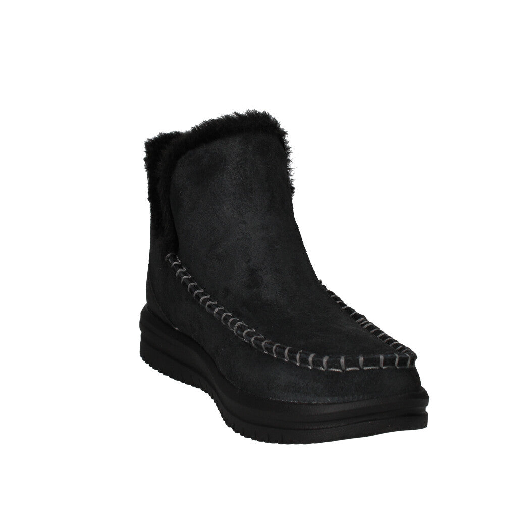 HEY DUDE SNEAKERS Donna CAMDEN SUEDE W NERO