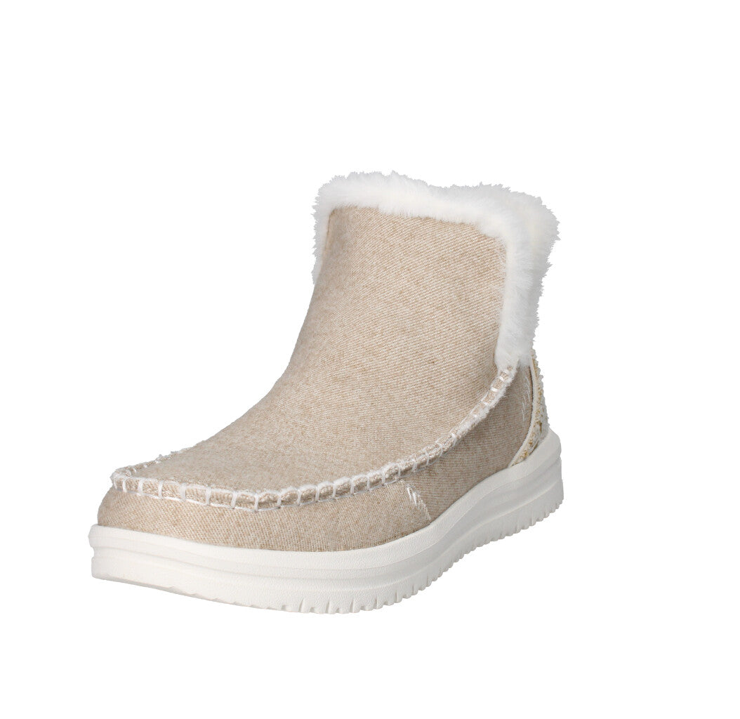 HEY DUDE SNEAKERS Donna CAMDEN BRUSHED COZY SABBIA