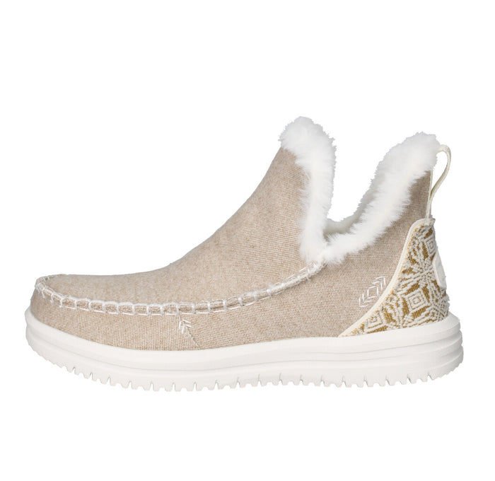 HEY DUDE SNEAKERS Donna CAMDEN BRUSHED COZY SABBIA