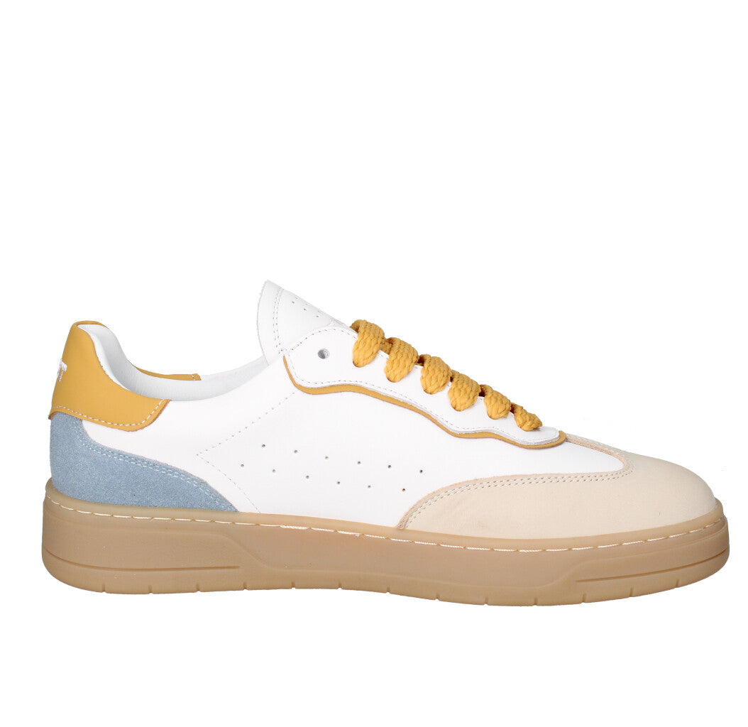 JANET & JANET SNEAKERS Donna J-091A BIANCO BEIGE E CIELO