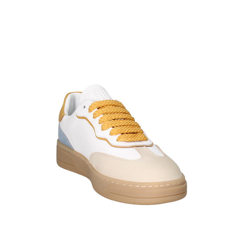 JANET & JANET SNEAKERS Donna J-091A BIANCO BEIGE E CIELO