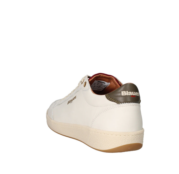 BLAUER. U.S.A. SNEAKERS  S5MURRAY01/LEA CREMA E MILITARE