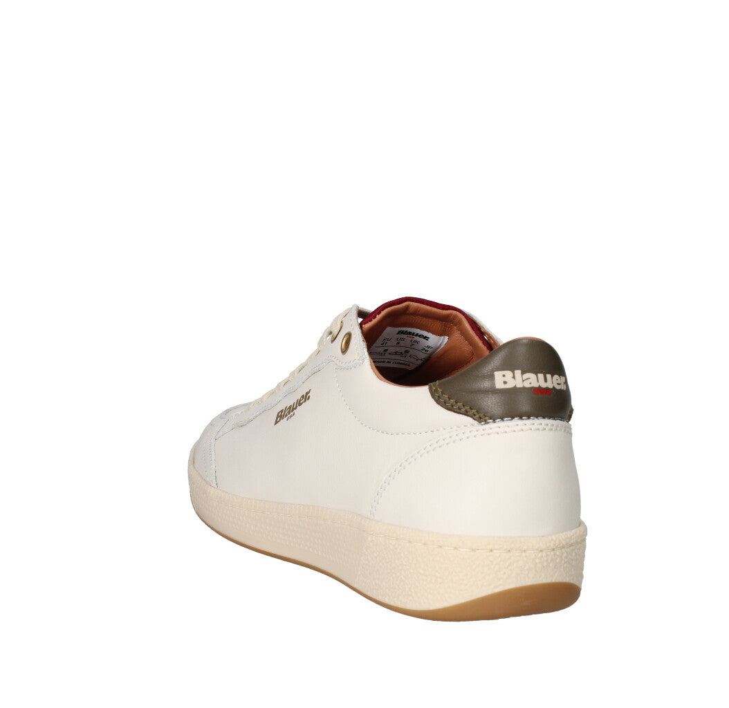 BLAUER. U.S.A. SNEAKERS  S5MURRAY01/LEA CREMA E MILITARE