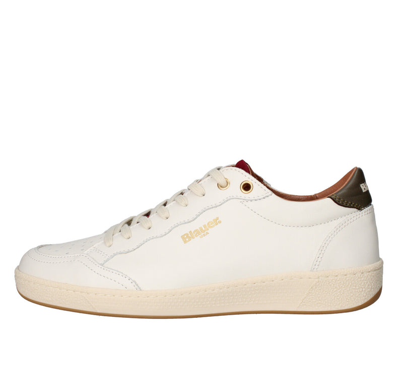 BLAUER. U.S.A. SNEAKERS  S5MURRAY01/LEA CREMA E MILITARE