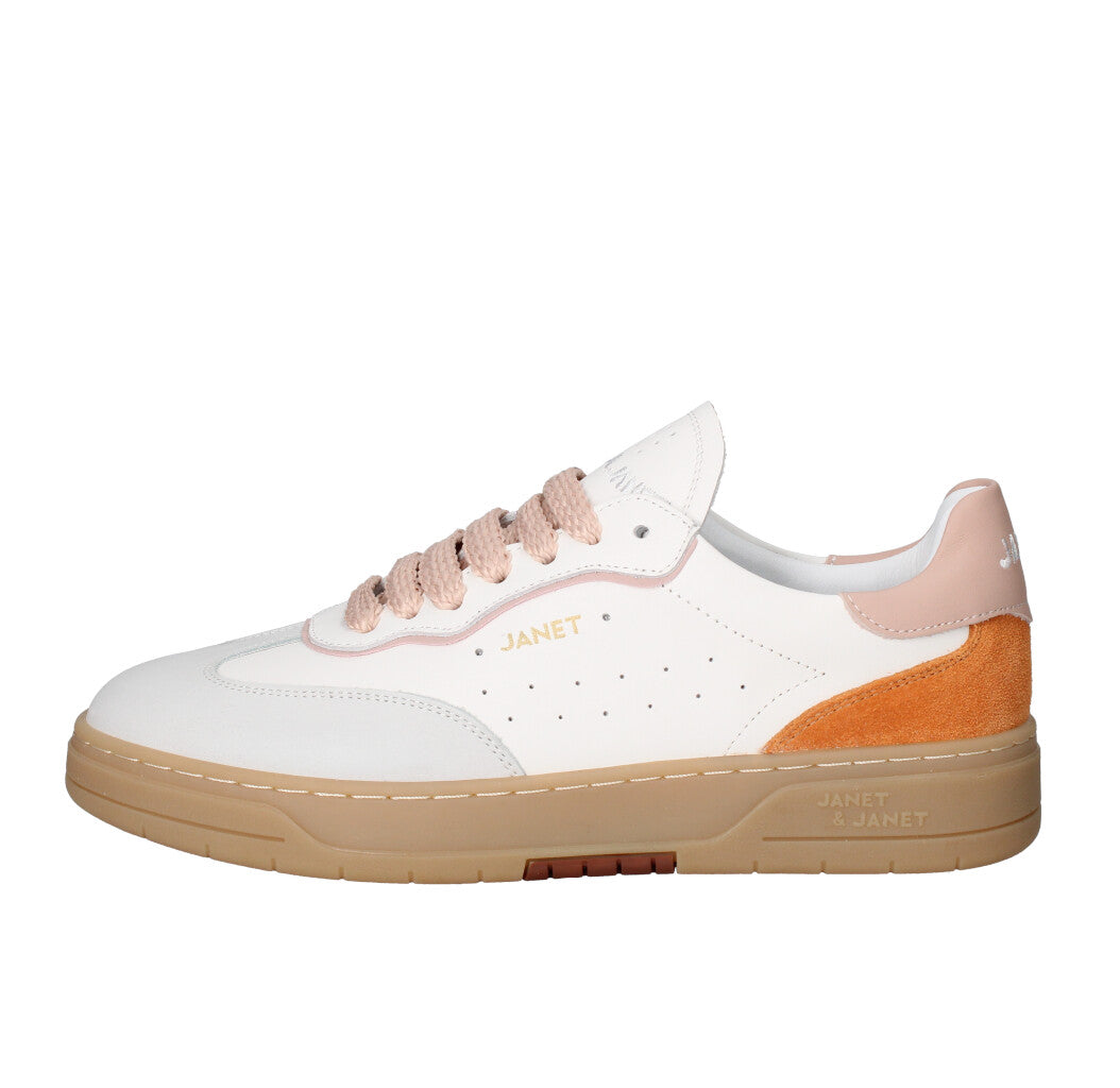 JANET & JANET SNEAKERS Donna J-091B GHIACCIO WHITE PINK