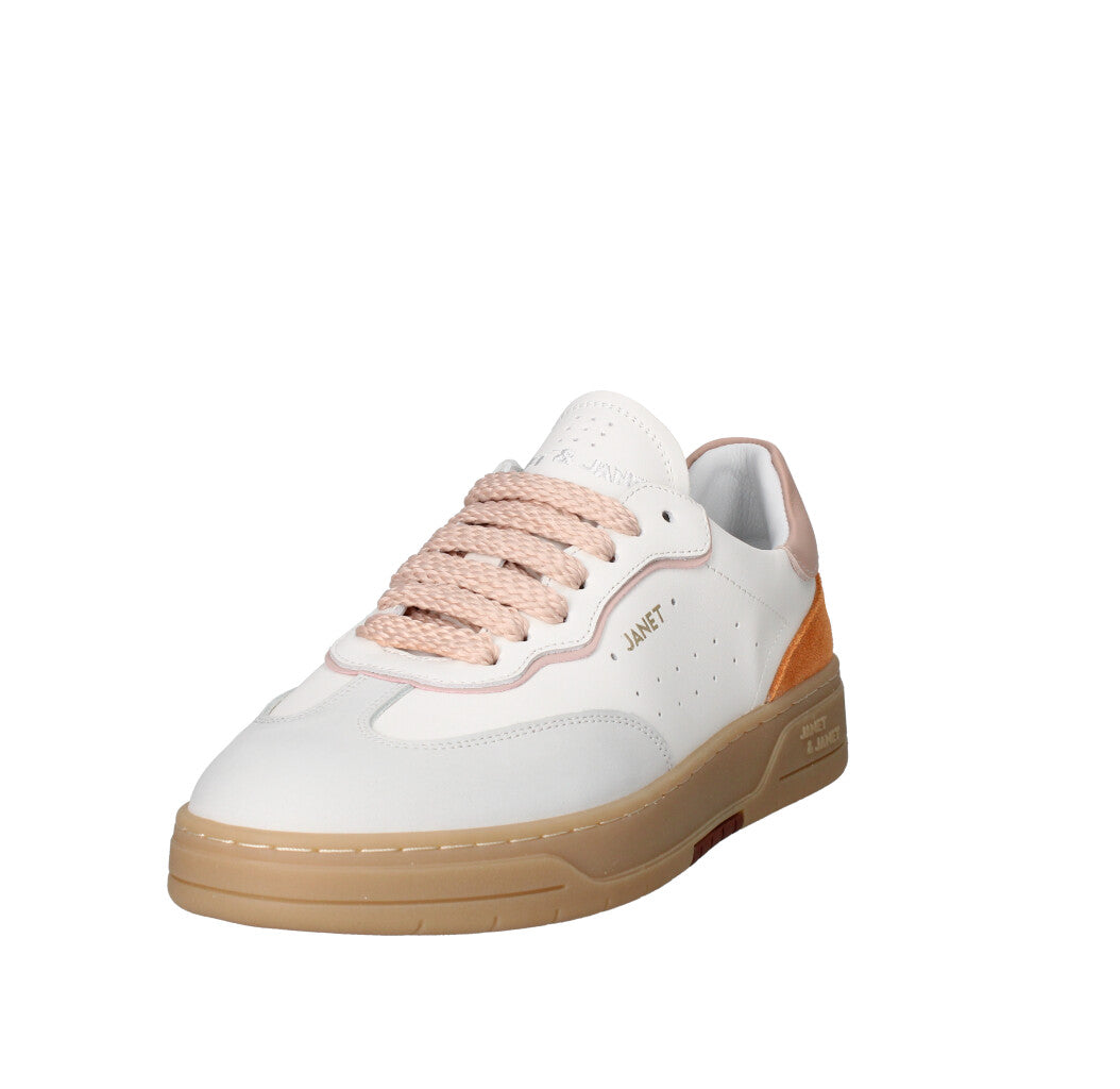 JANET & JANET SNEAKERS Donna J-091B GHIACCIO WHITE PINK