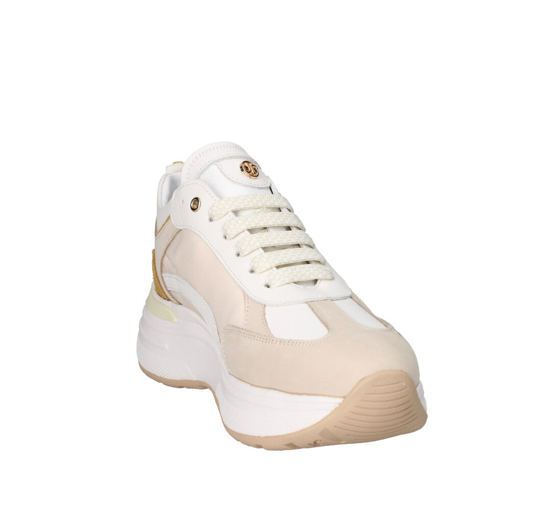 JANET & JANET SNEAKERS Donna J-062A BEIGE NUDE E SENAPE