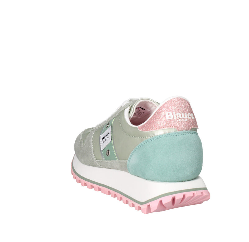 BLAUER. U.S.A. SNEAKERS Donna S5MILLEN03/NYG VERDE ACQUA E ROSA